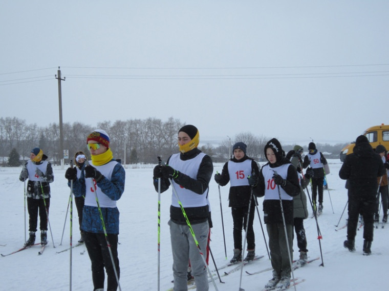 Районные соревнования по лыжным гонкам.